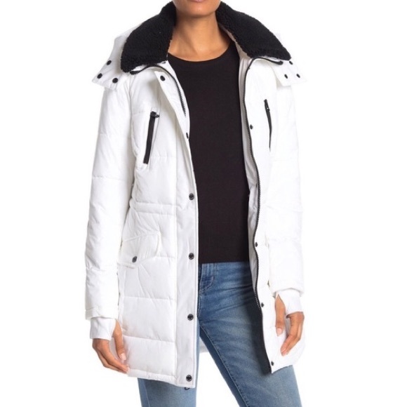 michael kors white down jacket